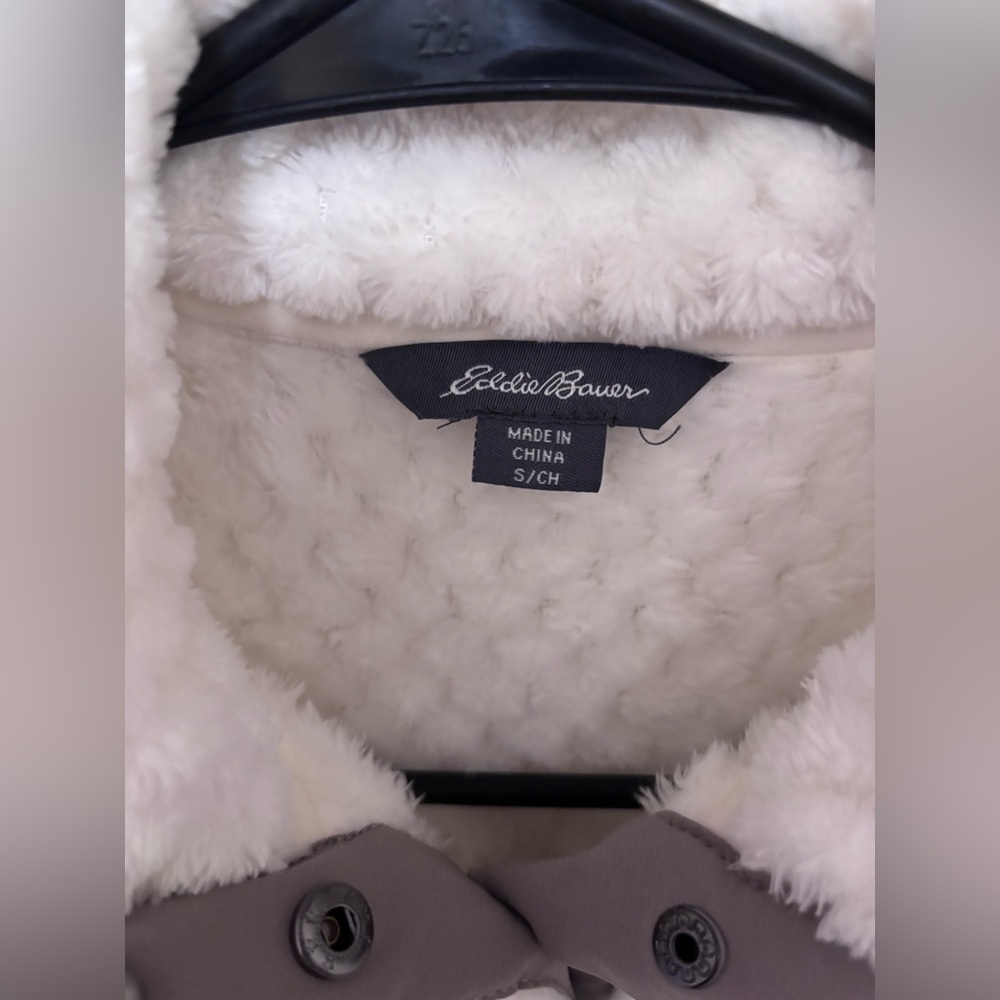 ✨Women’s Eddie Bauer Sherpa Pullover Snap Collar Size Small - Picture 5 of 11
